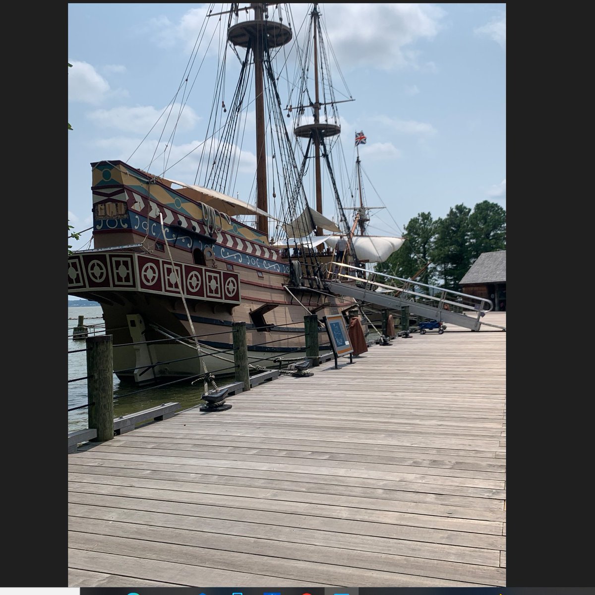 KatharinaBlev's tweet photo. Visiting Jamestown is a must do when learning/teaching 5th grade Social Studies. The replicas of Susan Constant, Godspeed and Discovery are amazing. https://t.co/wWe2mF09D1