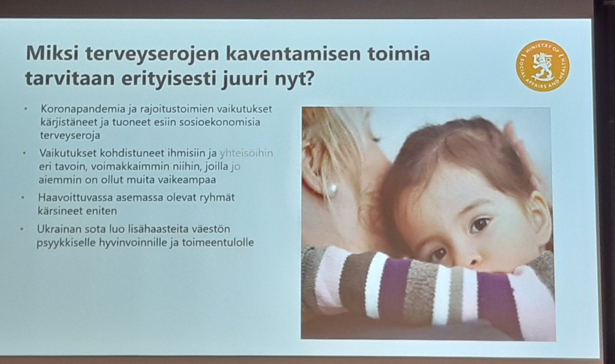 Terveyserojen kaventaminen aiheena tänään Thl:n kansanterveyspäivässä thl.fi/fi/web/kansant… #thl #eriarvoisuus