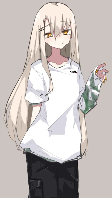 自分の私服をうちの子に着せるやつ 