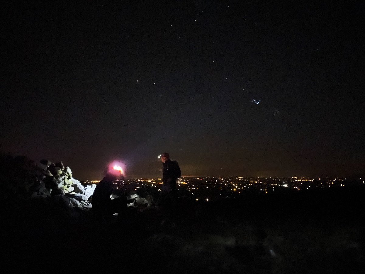 #Sos beag at the (distance) half-way point of Farbreaga on a Galty Mountain traverse. #NightHike
