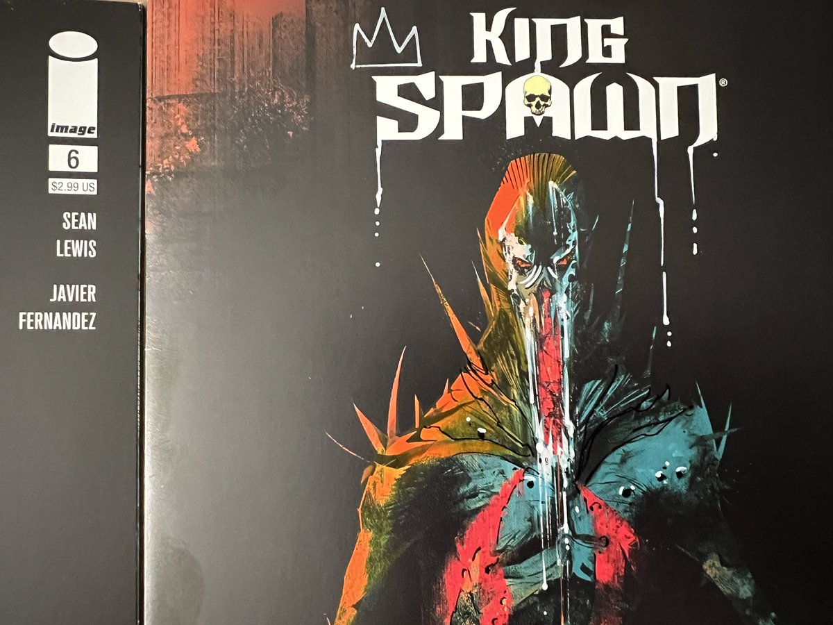 jonathanglapion's tweet photo. Another hand embellished cover of mine done with acrylic paint and acrylic ink. #kingspawn https://t.co/qDzBg4Vo7g