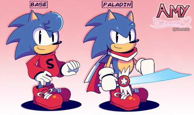 Even when Sonic is not in action with his Paladin Form (which he uses in every adventure), he's still a blue boy with a heart of gold!#Roseverse #SonicTheHedgehog #sonicfanart #RoleSwap 