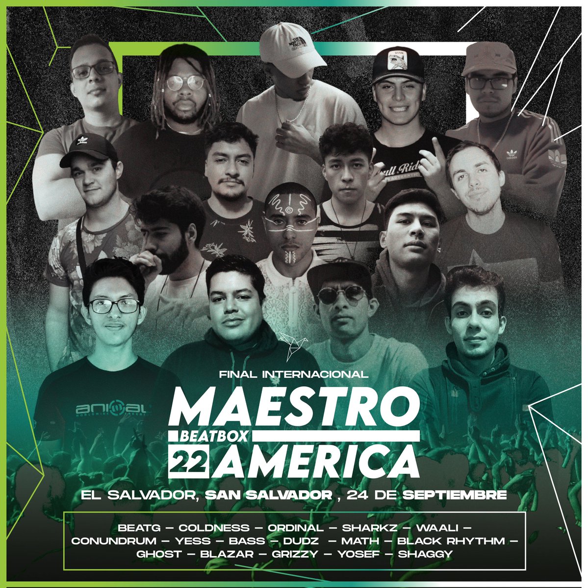 kingdeciuda's tweet photo. ¡Llega la gran Final internacional de "Maestro Beatbox América" el próximo 24 de septiembre a la 1:30 p.m. en el Auditorium de La Paz!

 ¿Quién será el nuevo Maestro de Beatbox en latinoamérica? https://t.co/ZP2RgqSiIu