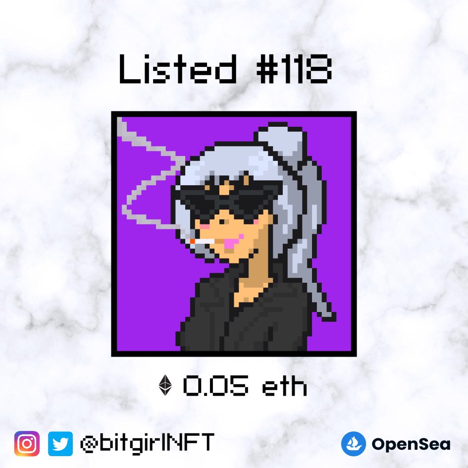 bit baddie 🌟 😎 #nft #nftcommunity #nftart #Opensea #OpenSeaNFT #NFTcollections #NFTProjects