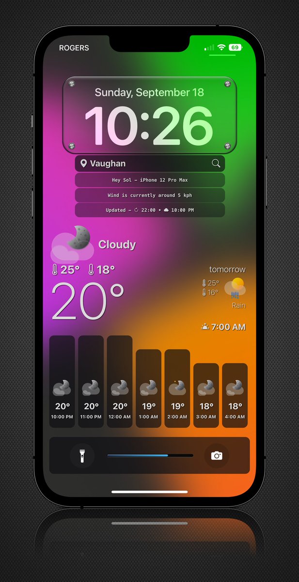 SolShulz30's tweet photo. Keepin it simple π
#HTML_Sandbox @thewaytozion
LS mod @Dazednconfuzed4
Shadows @Attairdu57slm
Weather icons @kleinmone
Wallpapers @Xwalls929 @jianoliu
Icons/edits #ThirdTemple
AE @FAlhmma
Mock-up @screenshot_pro
Bro @sel6012000
#INNOVATION
#iOS16
#nojailbreajk
#iPhone12ProMAX https://t.co/IQzfB8H6rD