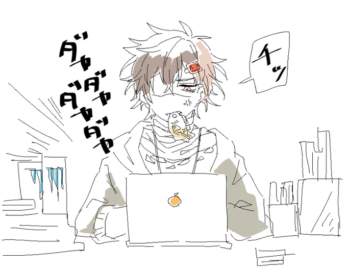 @igrs_mzk 急に申し訳ありません こんどーむの話助かりました 落書きですがたいやきを荒々しく食べるひぜんくんです お気に障りましたら無視してください 