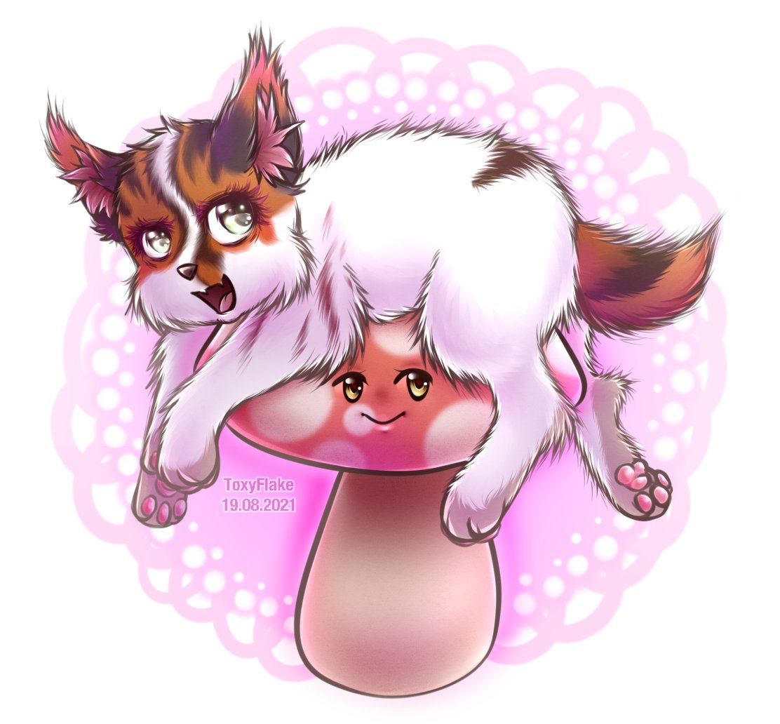 NuBezumie's tweet photo. A birthday gift for my friend โจ
#Art #WarriorCats #Furry #FurryArt #Feral #Cat #OC #warriorcatsOC #Anime #Chibi #Mushroom #Cute
#NuBezumie #ToxyFlake
25 Aug 2021 https://t.co/3KGjPl7Iic
