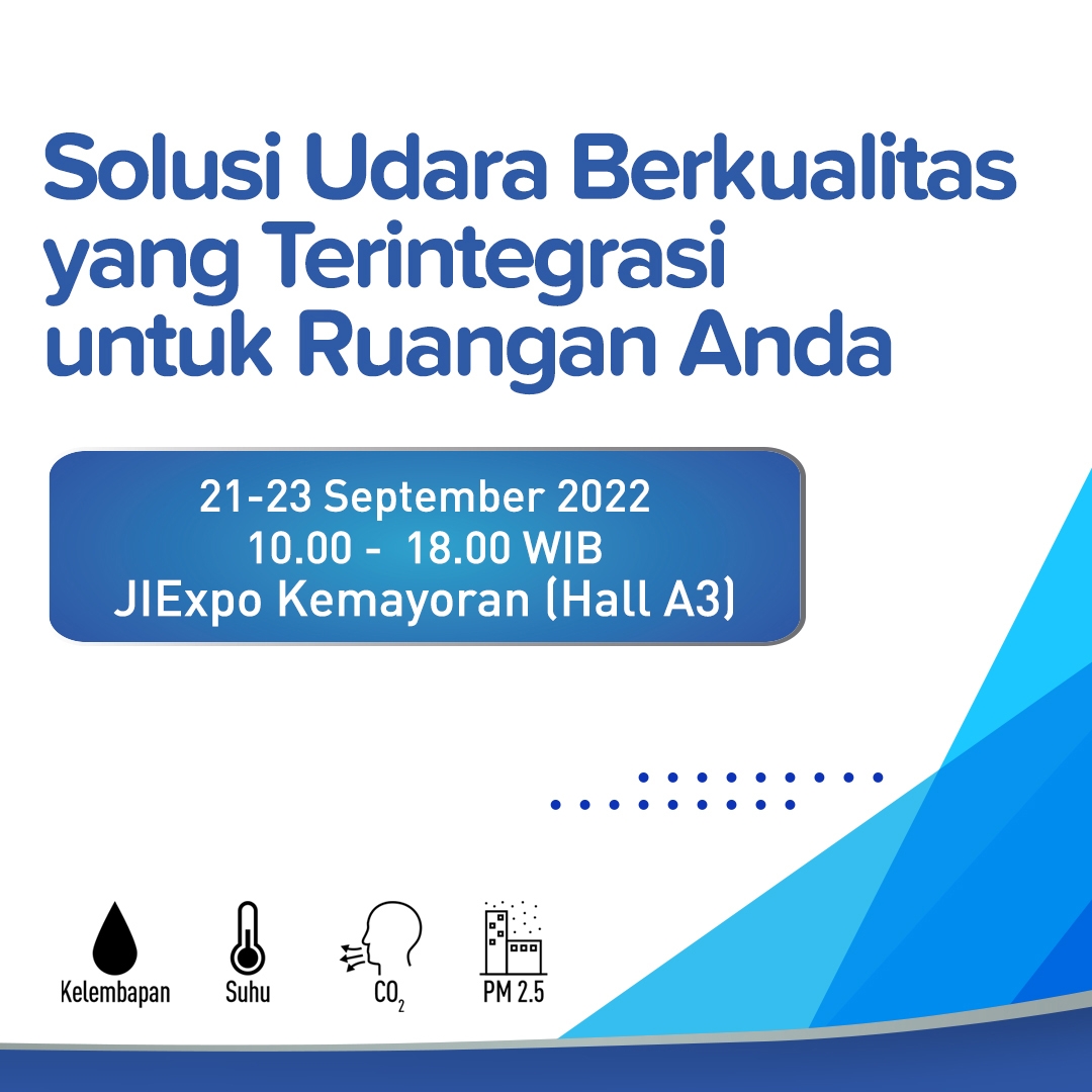 IDPanasonic's tweet photo. Saatnya mengetahui lebih dalam mengenai Complete Air Management System melalui event HVAC terbesar se Asia Tenggara.
Temukan solusi udara berkualitas yang terintegrasi untuk ruangan anda.
#QualityAirForLife
#LiveYourBest
#CompleteAirManagementSystem https://t.co/1amSLody5G