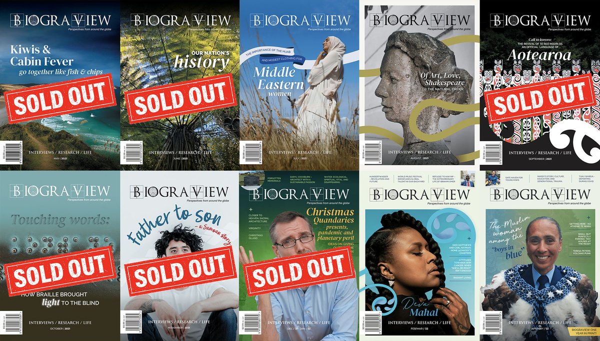 BiograView's tweet photo. Our back issues are selling - with some of our magazines most recently posted to a happy customer in Wellington.

https://t.co/WEosLjUfza https://t.co/HtF3GjZqKp