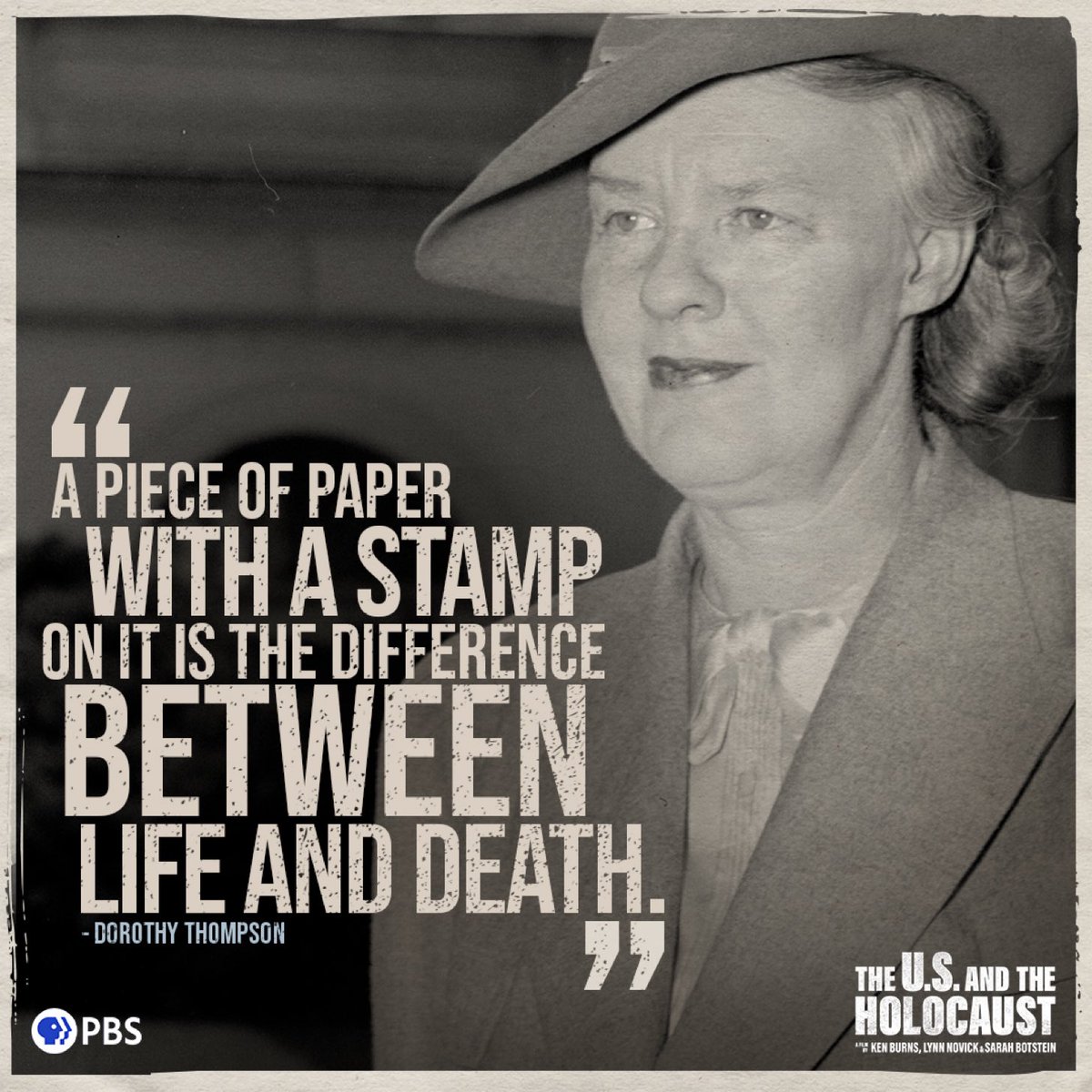 freemanjud's tweet photo. Thrilled that Dorothy Thompson, the subject of my ongoing research project, is prominently featured in Ken Burns, Lynn Novick, and Sarah Botstein’s stellar documentary, U.S. and the Holocaust.   #PBS #florentinefilms #wgbh https://t.co/ffLOUtJEJG