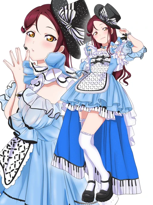 梨子ちゃん誕生日おめでとうほんとにこの衣装好き過去絵でごめんね#lovelive#桜内梨子生誕祭2022 #桜内梨子誕生祭2022 