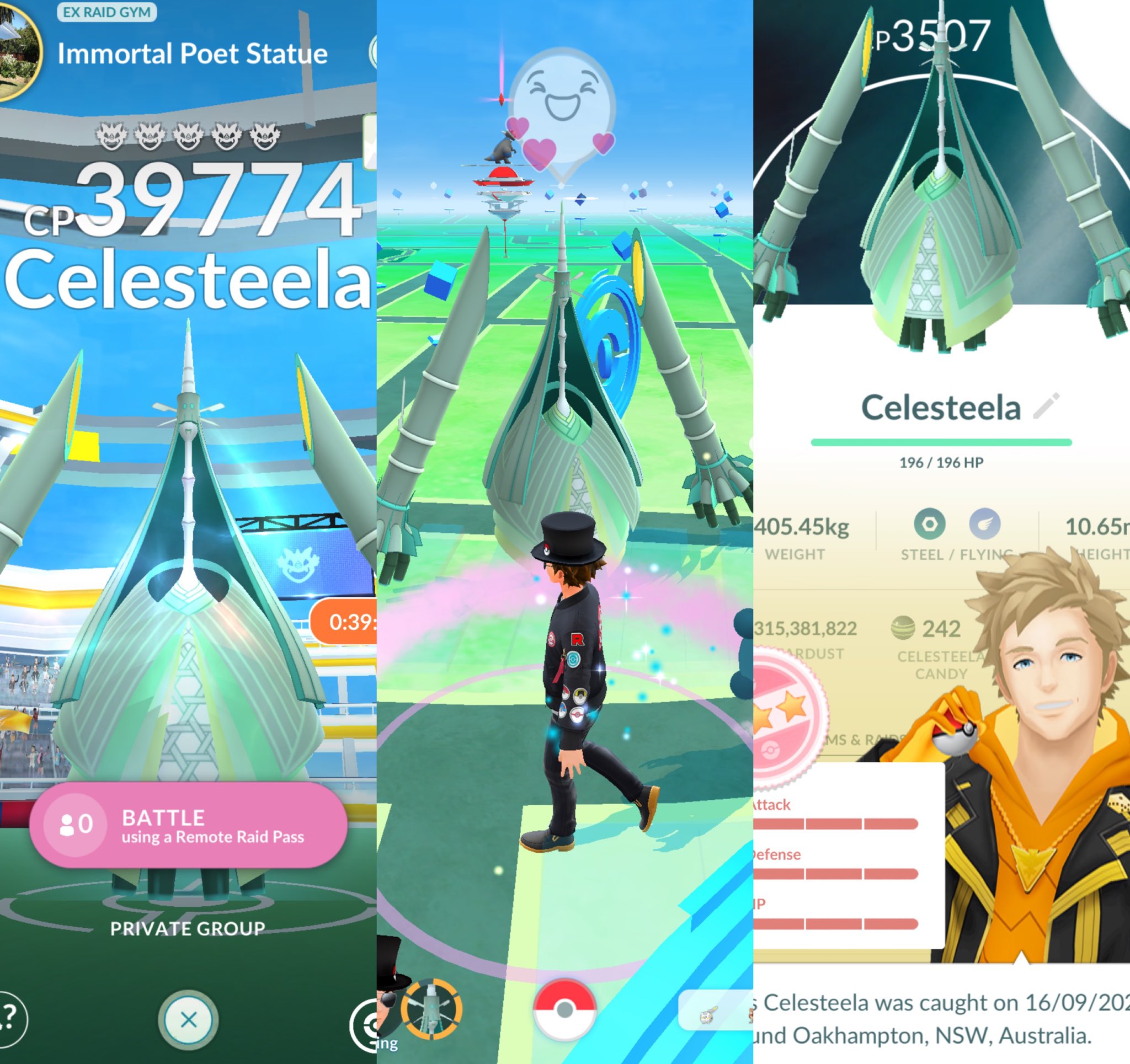 Couple of Gaming on X: #Celesteela is also appearing in raids in #PokemonGO!  (Screenshot directly from within campfire) 🏕️ Download graphic here 👇🏻    / X