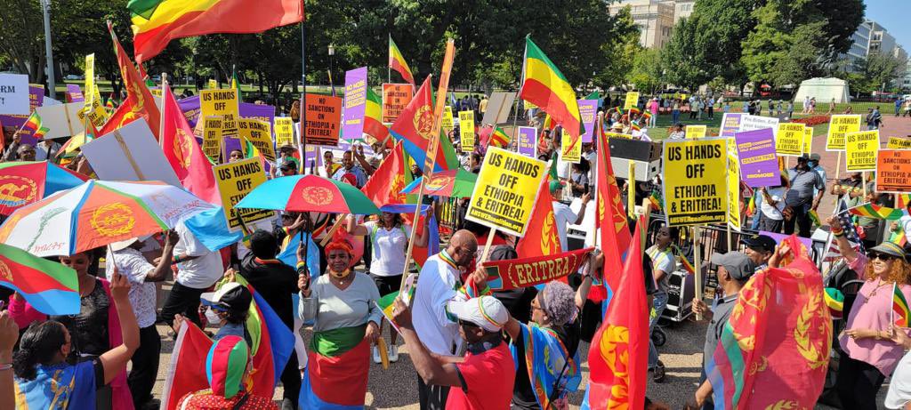 HermelaTV's tweet photo. OUR DEMAND: We call on Biden Administration to demand the surrender &amp; total disarmament of the TPLF terrorist group without reservation. Without US support, TPLF cannot exist. Their time is up! #NoMore @NoMoreHQ #SayNoMore #DisarmTPLF @POTUS @StateDept @SecBlinken @MikeHammerUSA https://t.co/PAaQayN8oE
