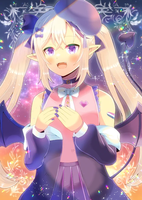 Bilibiliで配信している、VtuberのYukariさんを描かせて頂きました!リクエスト有難うございます  #Skeb #Commission #Vtuber 