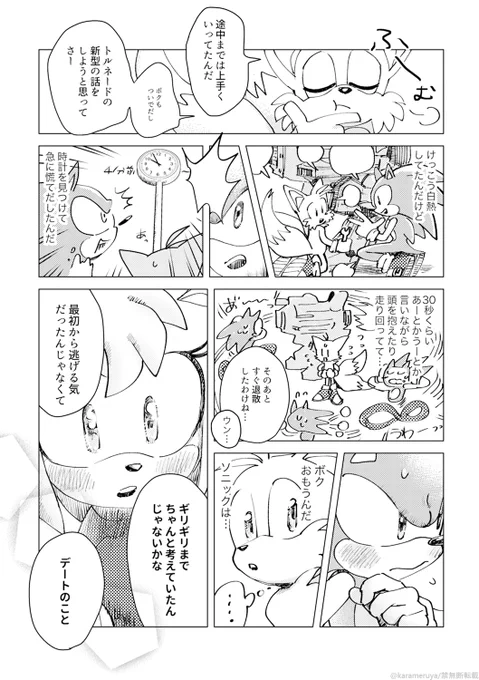 ソニエミ漫画(2/2) #SonAmy 