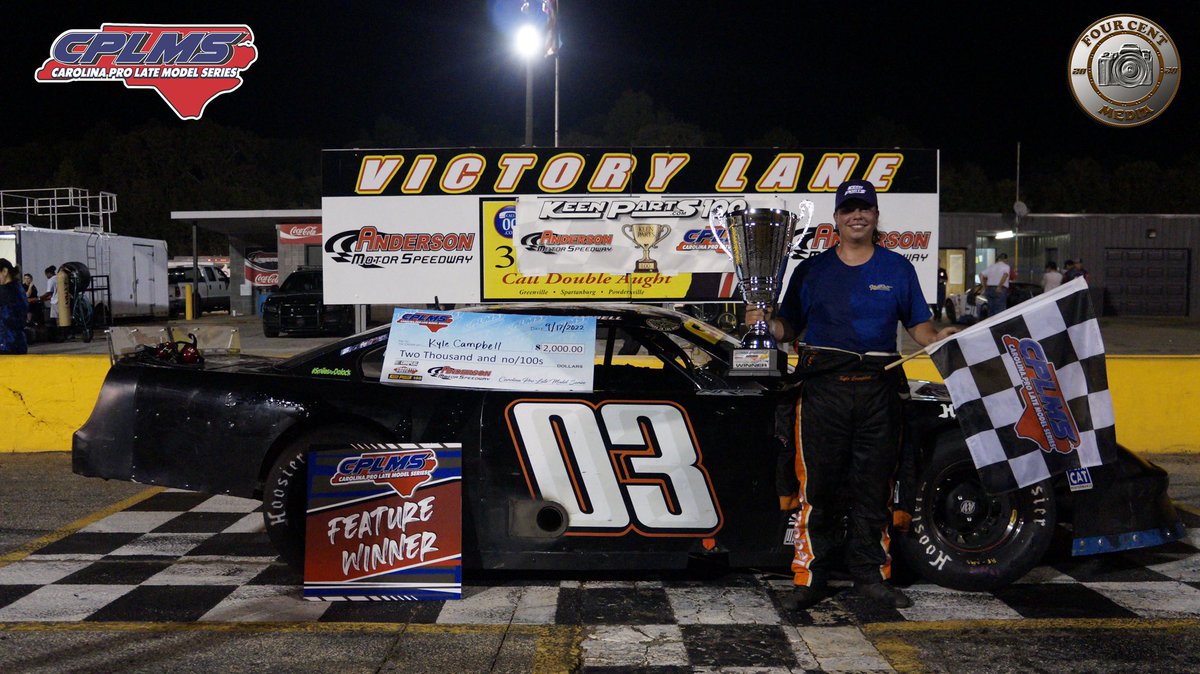 KeenParts's tweet photo. Congratulations to Kyle Campbell on winning Saturday’s @Cplms09 #KeenParts100 @amspeedway. 

#KeenCup2022 🏆

📸 @FourCentMedia https://t.co/DmmRCJkDql