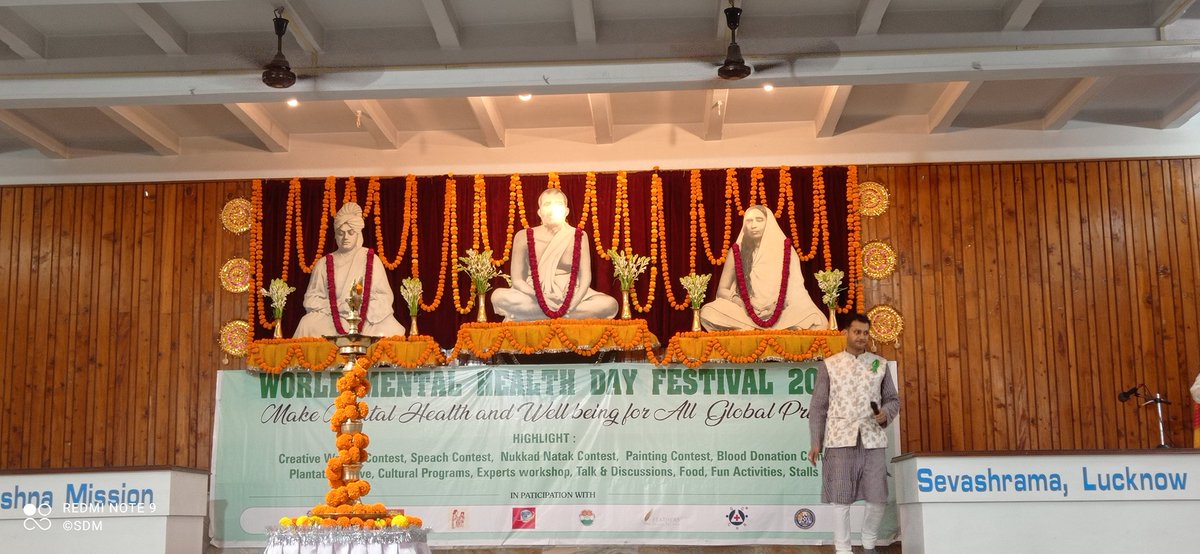 manuj_mantavya's tweet photo. Participated as a jury member for creative writing competition in a mental health awareness program at Ramkrishna Mission Ashram (Math), Lucknow.
🌻✨
#mentalhealth #benicetoeveryone
#ramkrishnamission #swamivivekananda https://t.co/HC2A1mGqHc