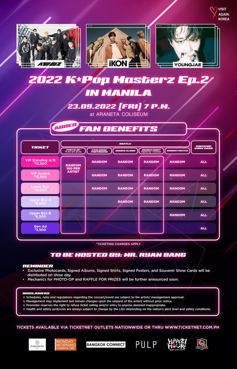 pulpliveworld's tweet photo. SURPRISE, #KPM2MANILA ticket holders (and future ticket buyers 🙈)! We’ve got additional fan benefits for you to make September 23, 2022 even more special and memorable just for all of you. https://t.co/f6YAoGkSuK