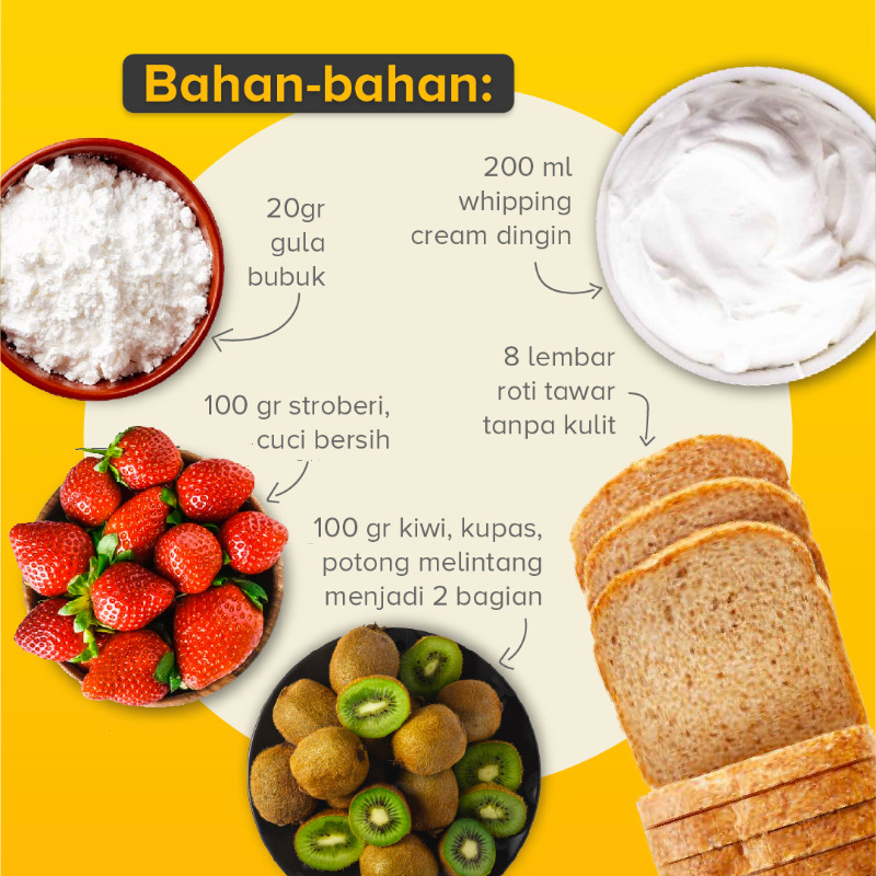 yogyaonlineID's tweet photo. Resep ini bisa jadi salah satu pilihan dessert praktis yang bisa kamu buat. Awalnya dessert ini populer di Jepang pada tahun 2019-2020. Bahkan di awal kemunculannya banyak orang rela antre untuk membeli sandwich buah ini.
#Masakyuk #Yogyaonline