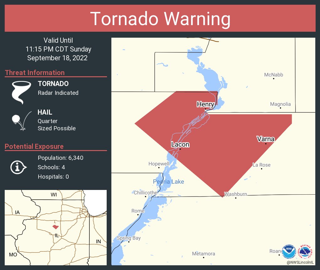 Nws Tornado On Twitter Tornado Warning Continues For Henry Il Lacon