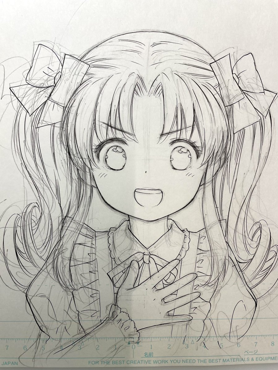 デジタルで描いてる時:「投げ縄ツールで位置調整できる!下書き何枚でも増やせる!便利!」
アナログで描いてる時:「紙の回転が楽!拡大縮小も要らない!手の中で全部完結するからとにかく早い!」

結論:みんな違ってみんないい 