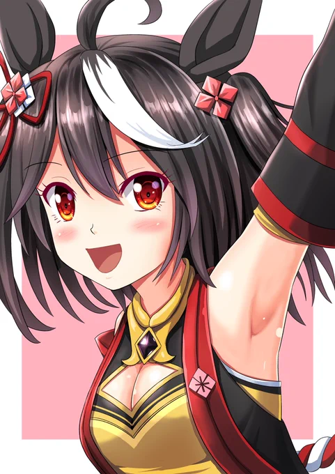 キタサンブラックで温泉旅行券当たった記念に描きました#ウマ娘 #キタサンブラック #絵描きさんとつながりたい 