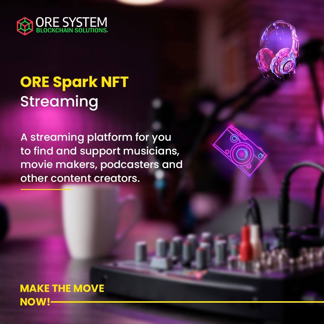 Check out ore-spark.com

#NFT #NFTs #blockchain #binance #metaverse #digitalrights #defi #mediaplayer #media #NFTmedia #crypto #cryptocurrency #BNB #BSC #oresystem #orespark