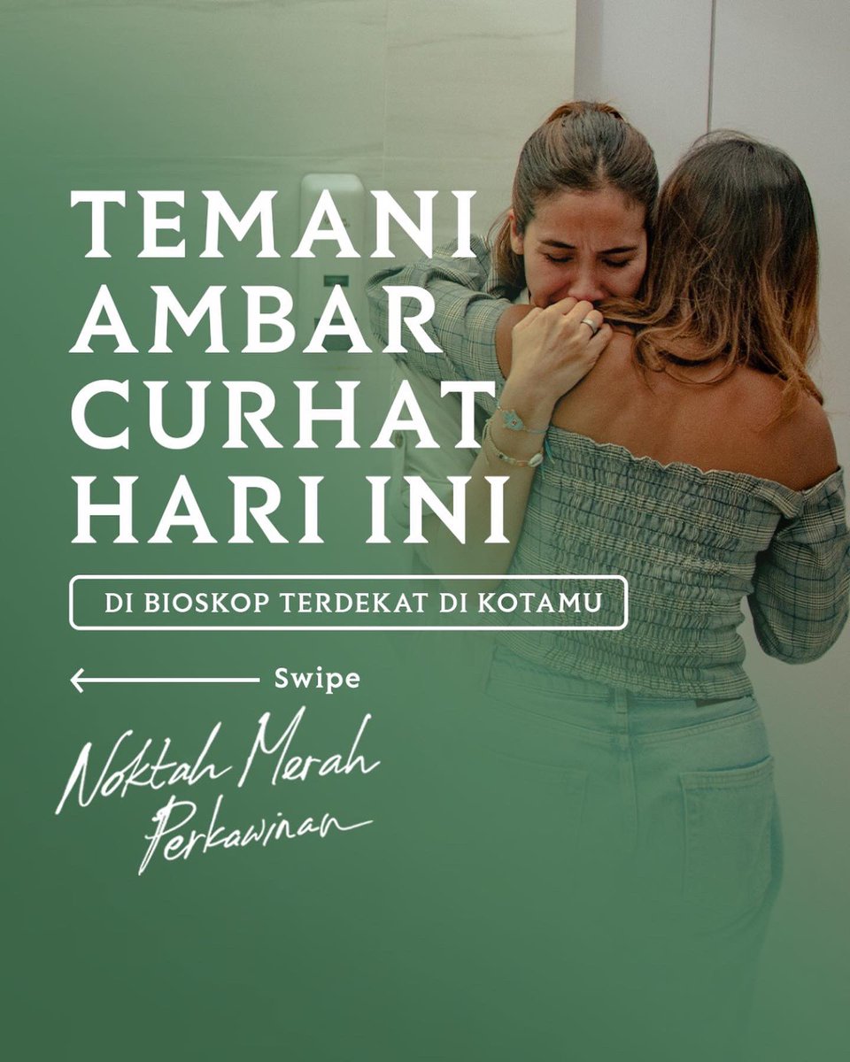 RapiFilm's tweet photo. Testimoni, komentar, dan review bagus Noktah Merah Perkawinan sudah bertebaran. 

Filmnya menyentuh dan bermakna untuk penonton. 

Ayo jangan nunda nonton Noktah Merah Perkawinan. Gasss ke bioskop sekarang juga!

#NoktahMerahPerkawinan https://t.co/zoRWOBL48j