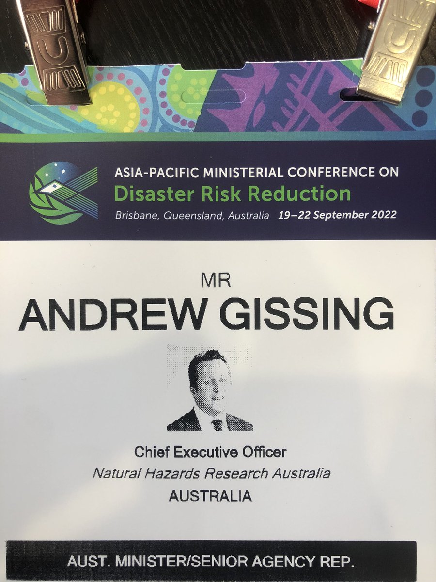 AndeGiss's tweet photo. Looking forward to the week at the Asia-Pacific Ministerial Conference on Disaster Risk Deduction. @HazardsResearch https://t.co/Y7YOvSTkJi