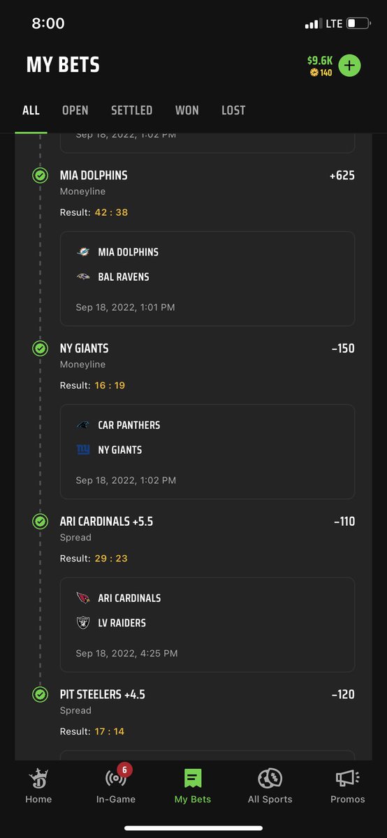 LockDetector's tweet photo. JUST TURNED $40 INTO $9.6K LETS GOOOOOO🔥🔥🔥🔥🔥
Went 5-0 on the morning slate of the NFL on straights and decided it wasn’t enough so I came back for more😮💨
#GamblingTwitter #SportsBetting #SportsBettingAdvice #FreeBets #FreeNFL #FreeNFLBets #NFLParlay https://t.co/VDHEsiJDBD