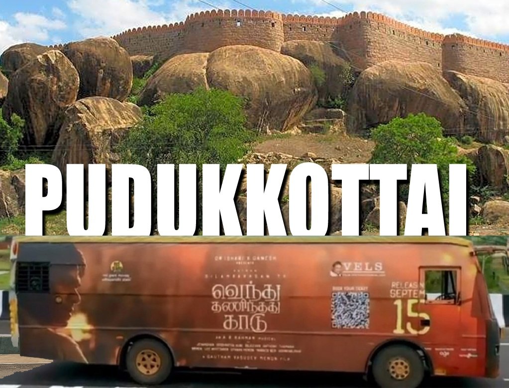 DiNeshChiNkU's tweet photo. #VTKBus Schedule - 19/09/2022 - #Pudukkottai
#SilambarasanTR #VendhuThanindhathuKaadu #Mallipoo @VelsFilmIntl https://t.co/qrfb6bl8D0