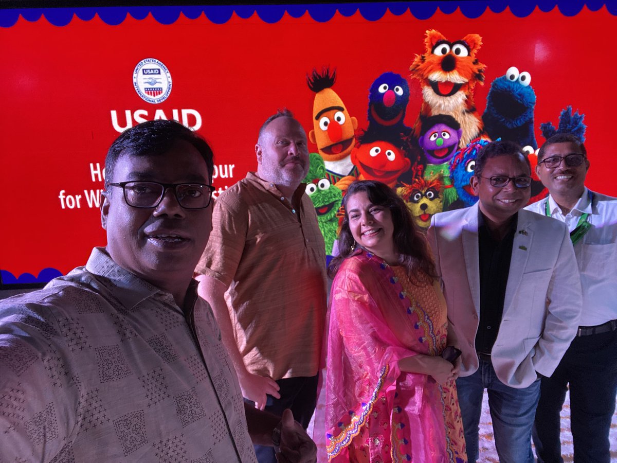 Nina_aristea's tweet photo. Today we celebrate #Sisimpur's success reaching and teaching the children of #Bangladesh, #kidscreenaward @SesameWorkshop @123sisimpur @USAIDEducation @USAID_BD https://t.co/KvUTJbMAN2