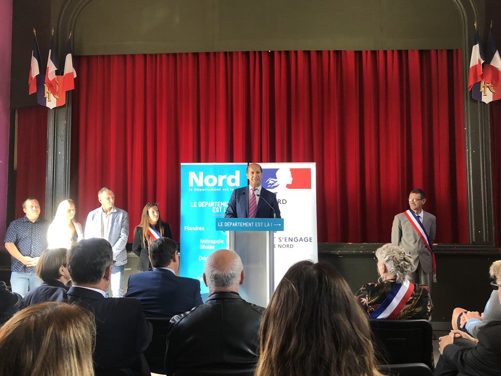 prefet59's tweet photo. #Collectivités #Éducation
Raymond Yeddou, sous-préfet de Cambrai, a inauguré ce 17/09/22 le nouveau groupe scolaire "Fernand Lantoine" de #Maretz financé par l’État à hauteur de 677 000 euros. Ce projet initié il y a plusieurs années regroupe les écoles maternelles et primaires. https://t.co/5hPIuoB1Nf