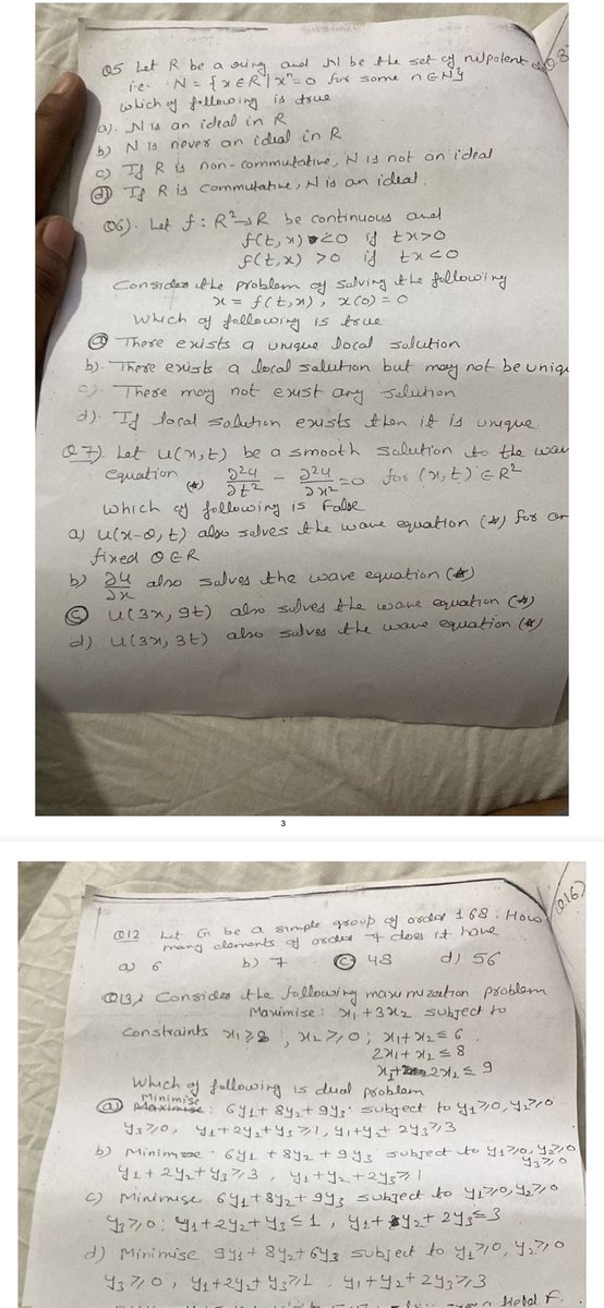 SImShashank's tweet photo. How is it possible to copy/paste 20-30 questions of CSIR NET Maths exam with exact words &amp; in fact similar order of options of each questions?
Who has such a wonderful memory?
Is it insufficient claim for leakage of CSIR Maths question paper?
@DG_NTA @HRDG_CSIR @dpradhanbjp https://t.co/nTD3Yy5w8h