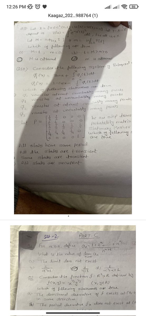 SImShashank's tweet photo. How is it possible to copy/paste 20-30 questions of CSIR NET Maths exam with exact words &amp; in fact similar order of options of each questions?
Who has such a wonderful memory?
Is it insufficient claim for leakage of CSIR Maths question paper?
@DG_NTA @HRDG_CSIR @dpradhanbjp https://t.co/nTD3Yy5w8h