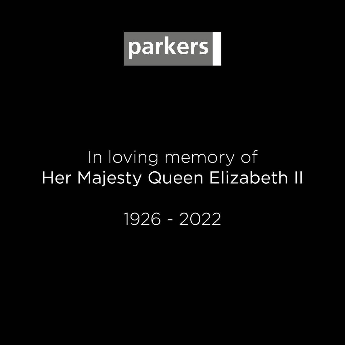ParkersProperty's tweet photo. We take this time to remember HRH Queen Elizabeth II and her many years of service to our country. May you rest in peace Your Majesty. https://t.co/SCch8nyvv1