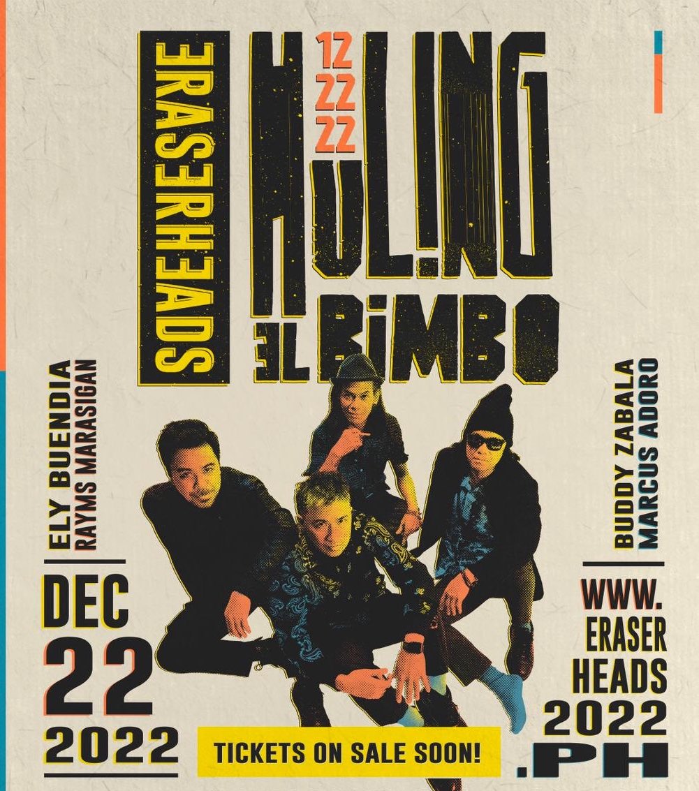 inquirerdotnet's tweet photo. SAVE THE DATE! 😱

JUST IN: OPM icon Ely Buendia confirms Eraserheads reunion concert dubbed as “Huling El Bimbo,” happening on Dec. 22. | 📷: Buendia/Twitter https://t.co/01EKh8rI30