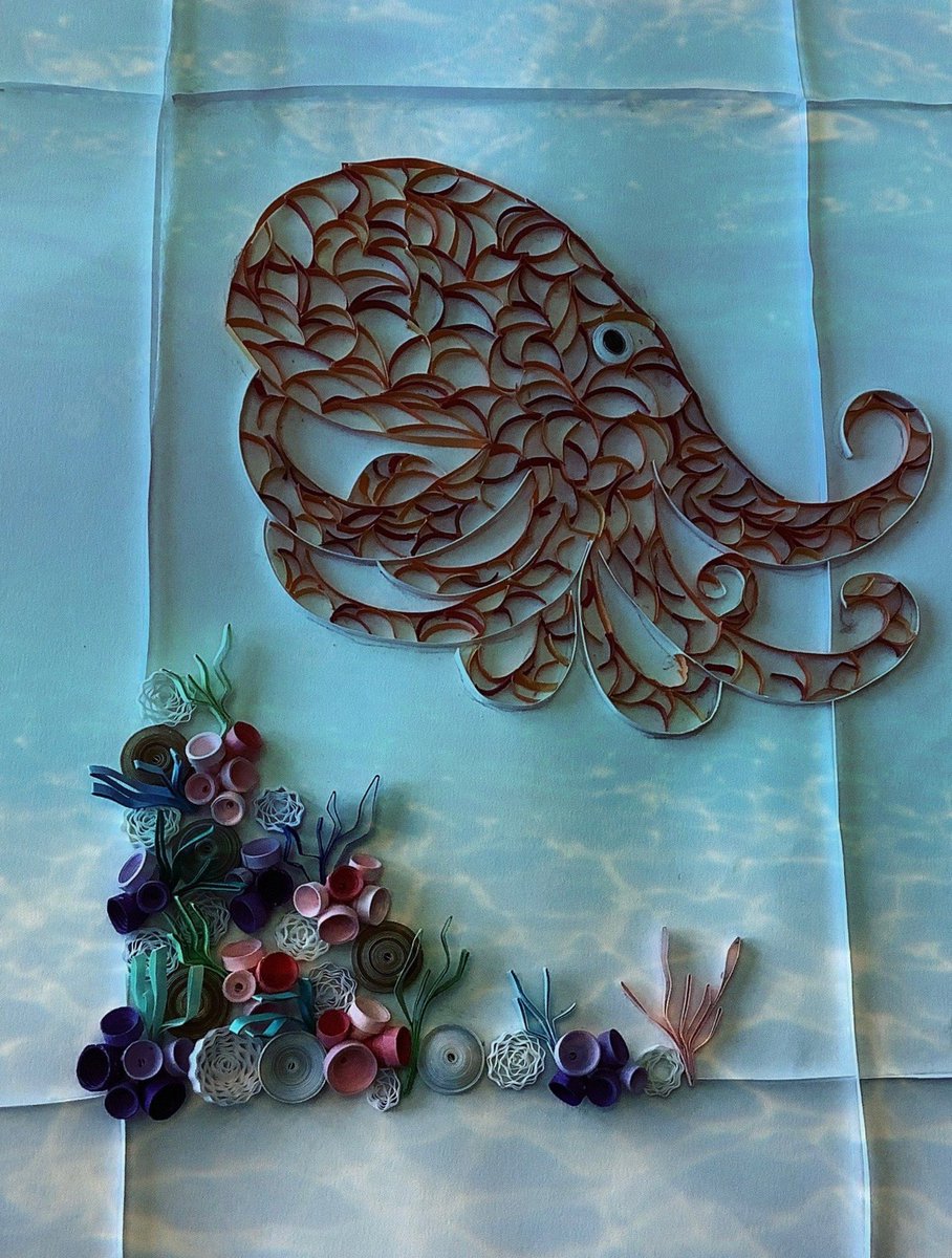 Art_nicholson's tweet photo. 8th grade iPad Art students created a quilling project by hand, then used apps such as Snapseed and Toast to enhance their pieces.  Some beautiful results!  @WestviewSVVSD @ApWestview #SVVSDArt https://t.co/niHa4Lxg7h