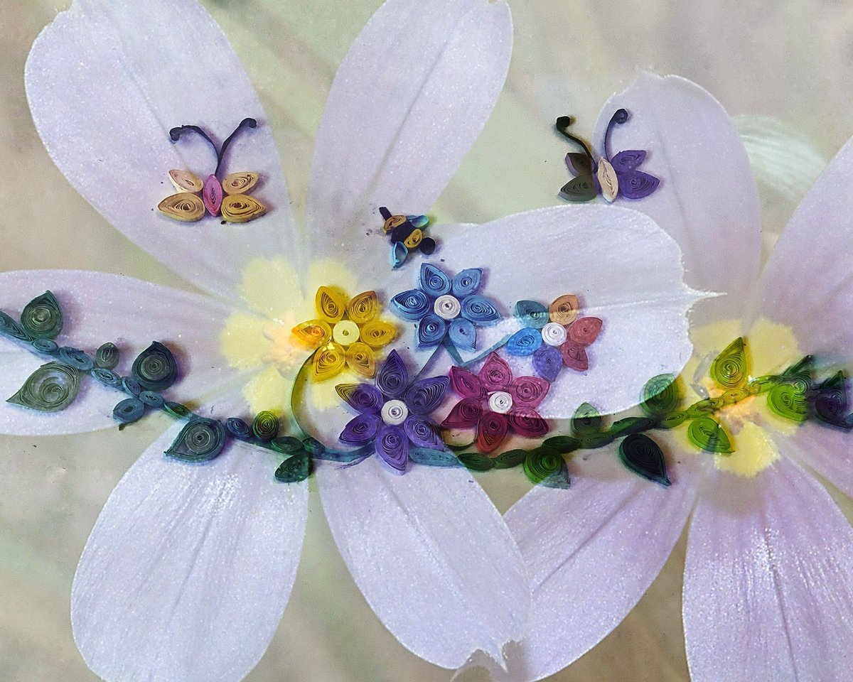 Art_nicholson's tweet photo. 8th grade iPad Art students created a quilling project by hand, then used apps such as Snapseed and Toast to enhance their pieces.  Some beautiful results!  @WestviewSVVSD @ApWestview #SVVSDArt https://t.co/niHa4Lxg7h