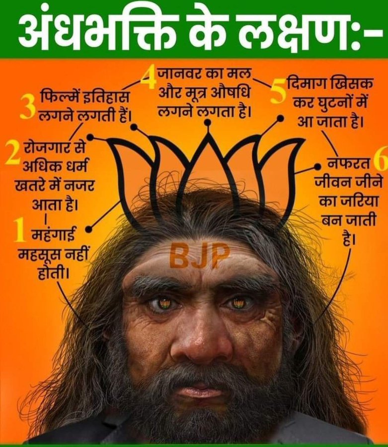 maryada_maurya's tweet photo. अंधभक्ति के 6 लक्षण इस प्रकार है । https://t.co/B1k4YSqyjQ