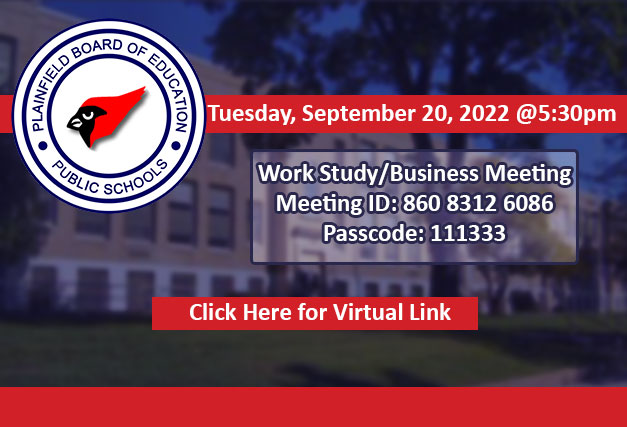 BOE Meeting Tuesday, September 20, 2022
5:30 p.m. Please join us via zoom:
Reunión de la Junta de Educación - con traducción! 
Martes, 20 de Sept. <a href="/5/">Reserved</a>:30 pm
Join Zoom Meeting
us02web.zoom.us/j/86083126086...
Meeting ID: 860 8312 6086
Passcode:111333
Via Telephone: 1-301-715-8592