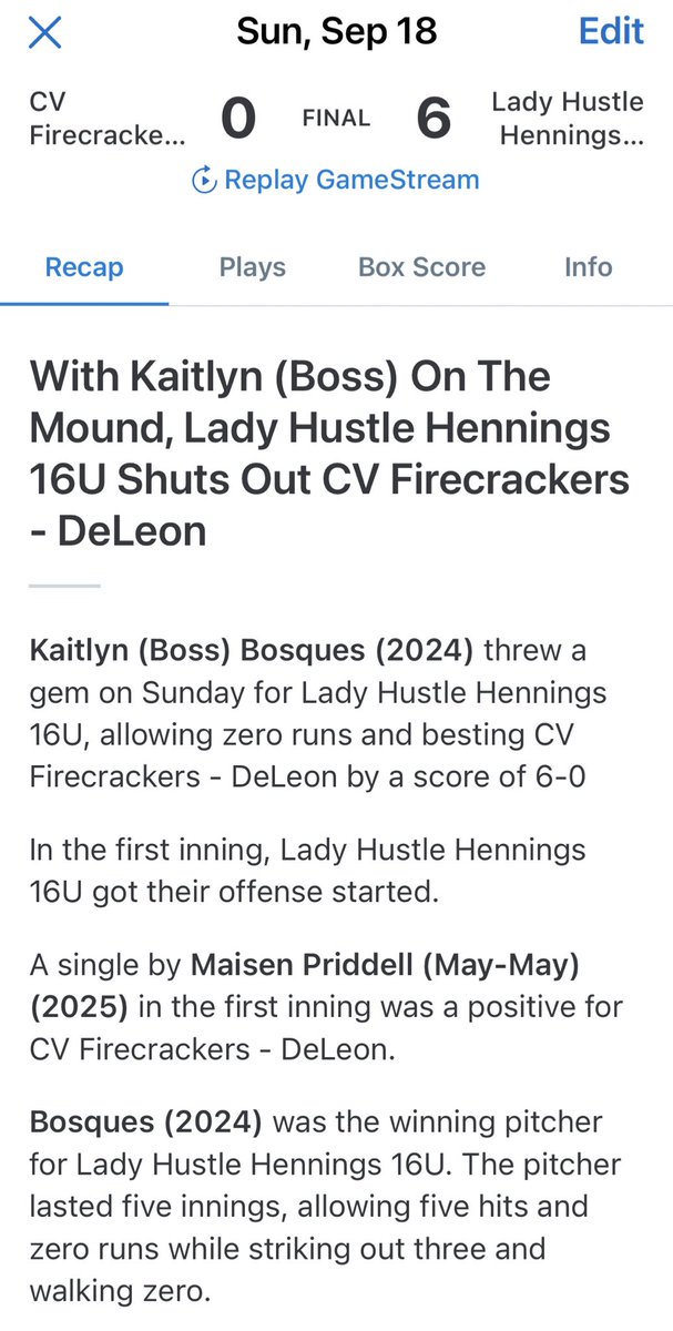 KaitlynBosques's tweet photo. It felt good to back out on the field this weekend. #FallBall #2024softballpitcher  🥎 https://t.co/cW8WxDc0Zc