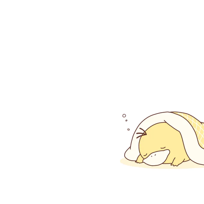 朝まで寝付けなかったコダック、今やっと寝た。 