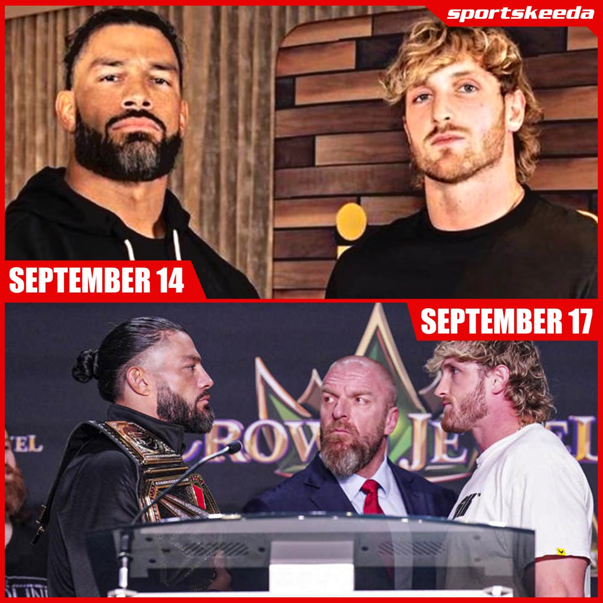 SKWrestling_'s tweet photo. How the turntables 👀
#WWE #RomanReigns #LoganPaul https://t.co/igYxbIrx1G