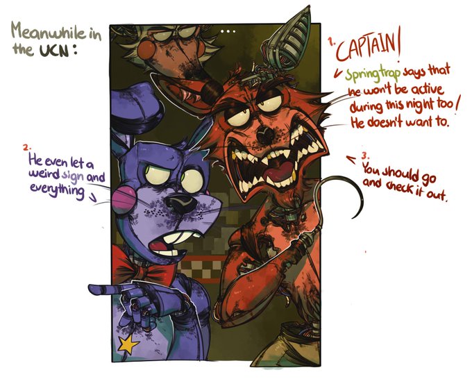 William Afton British 🇬🇧 [mini-comic].
#FNAF #fnaffanart 