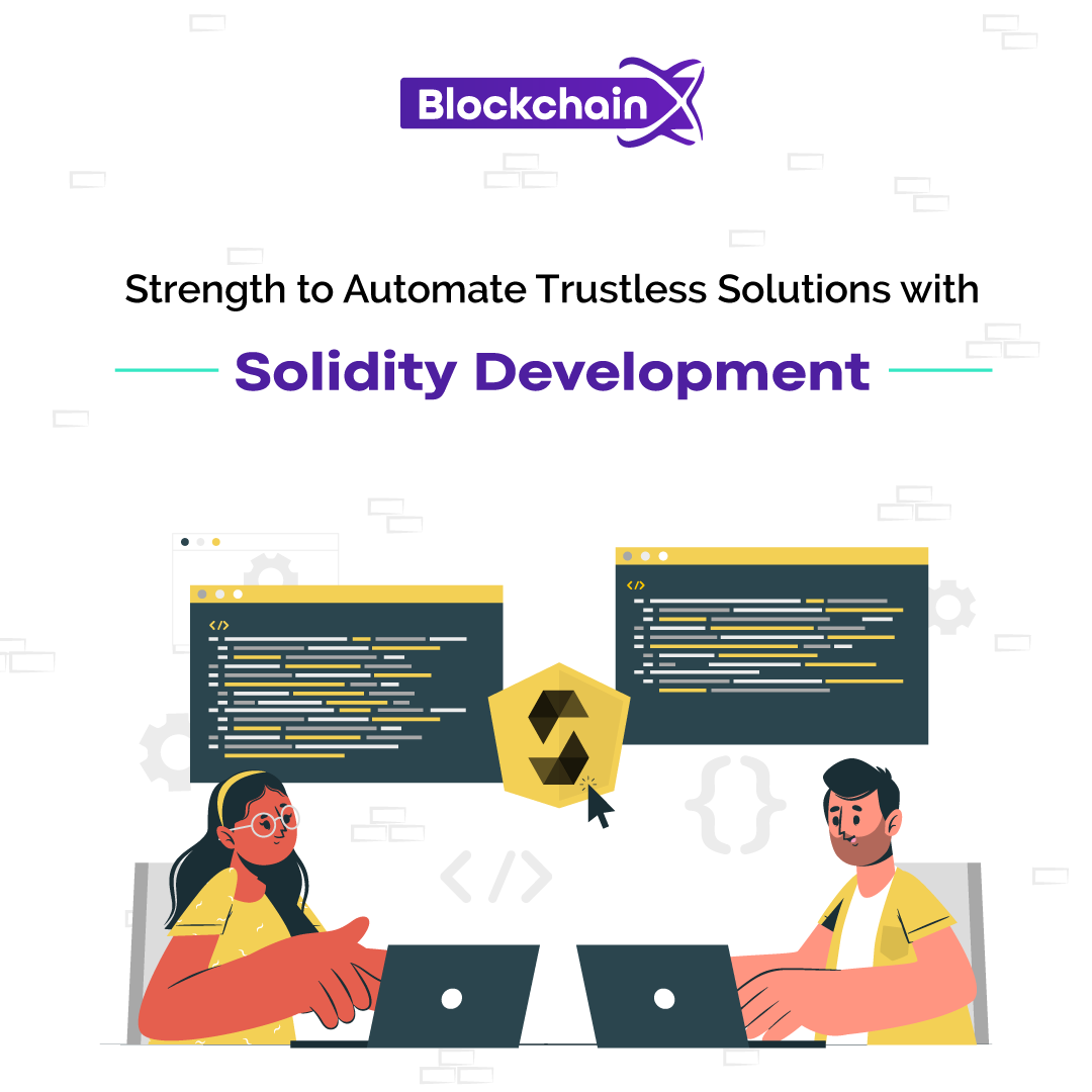 Blockchainxtech's tweet image. Distributed ledgers to smart contracts and decentralization terminologies contribute to cultural security and safety with solidity. Reach out to empower your Ethereum-based deployments.
#blockchaintechnology #blockchainx #soliditydevelopment #blockchaininvestors #entrepreneur