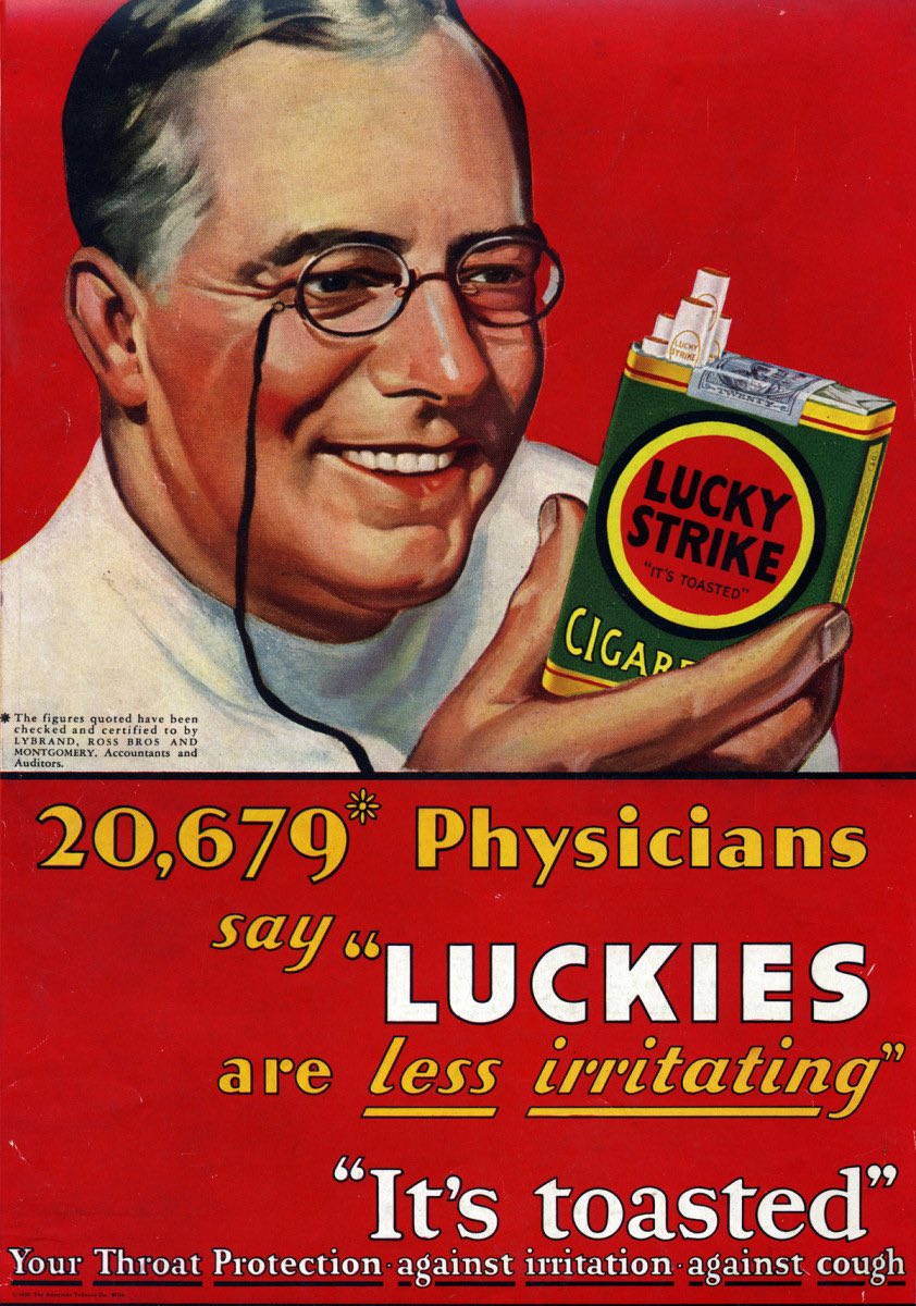 LaSeletzky's tweet photo. I feel like I’m living in this era, but for COVID instead of smoking https://t.co/4w7n1UUFf8