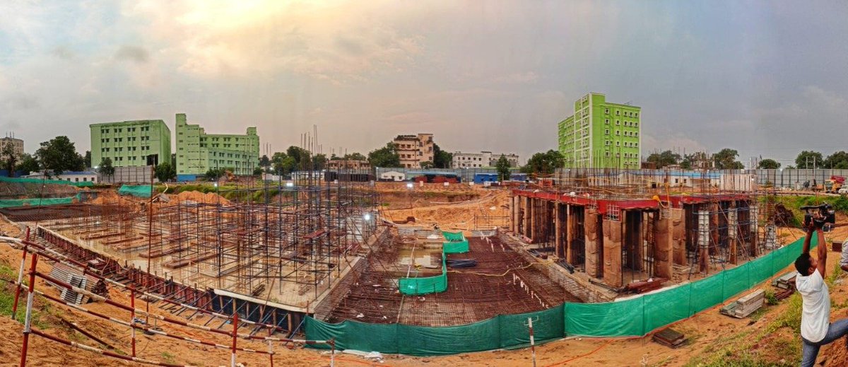 CMO_Odisha's tweet photo. As directed by Hon’ble CM @Naveen_Odisha, Secretary to CM (#5T) VK Pandian along with Principal Secretary Finance Vishal Kumar Dev and other senior officials of #Odisha Govt reviewed the progress of transformation of SCB Medical College and Hospital into a world-class hospital. https://t.co/SUfPwvdr32