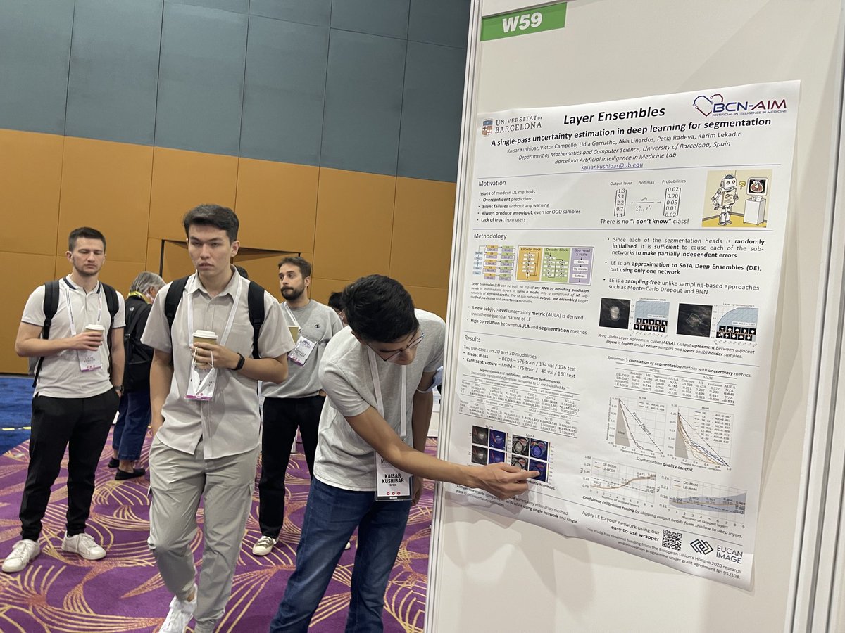 MariamAboian's tweet photo. Looking forward to incorporating #UncertaintyEstimation into our PACS-based #glioma and #brainmet #deeplearning autosegmentation tools. Will clinicians be more accepting of volumetric autosegmentation in clinical practice with #UE on board? โฆ@MICCAI_Societyโฉ #ImagineQuant https://t.co/e0EVh8le2h
