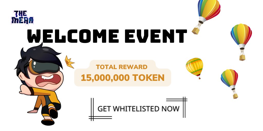 TheMeraGame's tweet photo. You got a headache because of the #BTC price?

Let's make you happy, just join our #testnet event for free but you can get token

Total reward: 15.000.000 token (approx 3000$)
✅Fill https://t.co/pVeOI8QAac
✅Rwt this post with hashtag #metaverse #themera 

Get #whitelisted now! https://t.co/CBBqnaSPrm